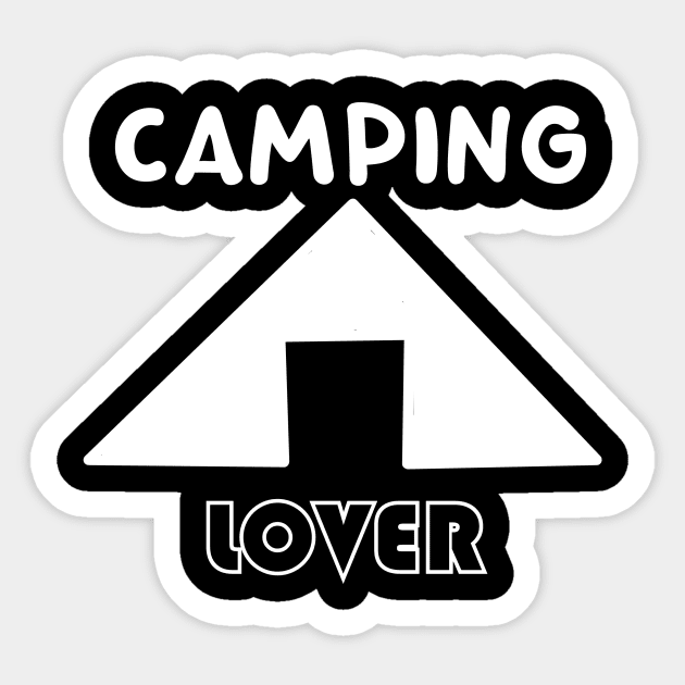 Typography Camping Sticker by Fandie